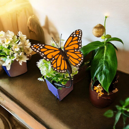 Interactive Butterfly on Flower Pot