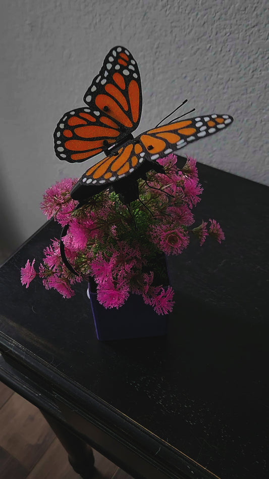 Interactive Butterfly on Flower Pot